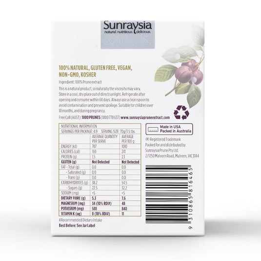 Sunraysia Prune Extract 340g 1Jar