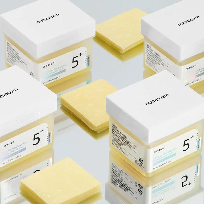 Load image into Gallery viewer, Numbuzin No.5 Vitamin-Niacinamide Concentrated Pad 70 Pads
