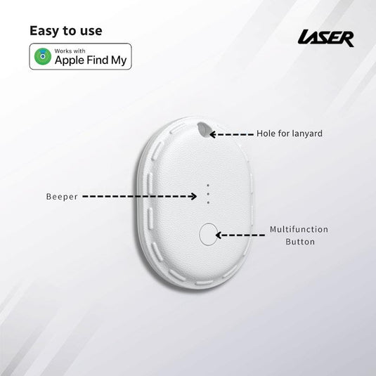 Laser Mini Travel Smart Tag White