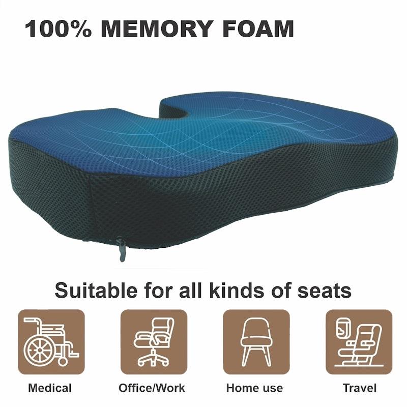 Load image into Gallery viewer, BodyAssist Coccyx Comfort Seat Cushion &amp; Large Hot/Cold Gel Pack One Size
