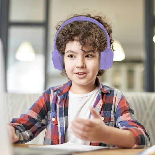 Laser ANC Kids Wireless Headphones - Volume-Limited Lilac
