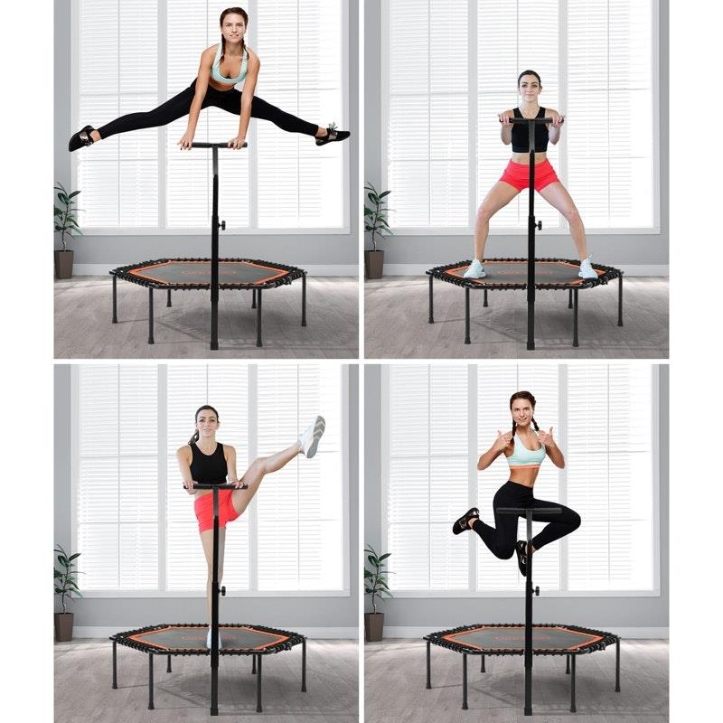 Load image into Gallery viewer, Mazam Trampoline Rebounder Jumping Exercise Fitness Adjustable Handrail One Size
