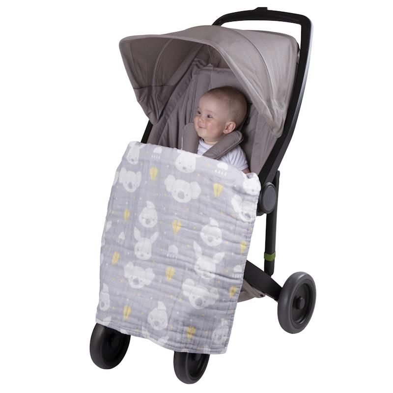 Load image into Gallery viewer, Playgro Fauna Friends Muslin Pram Blanket 1 Piece
