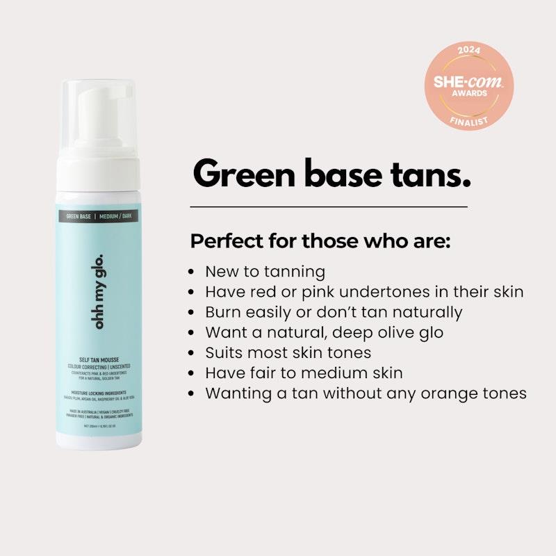 Load image into Gallery viewer, Ohh My Glo Self-Tan Green Base (Ultra Dark) 200ml
