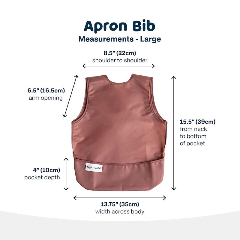 Load image into Gallery viewer, Tiny Twinkle - Mess - Proof Apron Bib 2 Pack - Taupe &amp; Dandelion Large (2-4Y)
