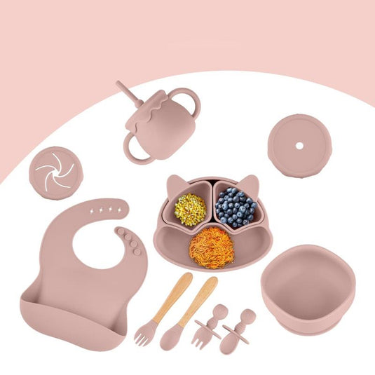 Zoe Sage Silicone Baby Feeding Set 11pc Bundle Blossom