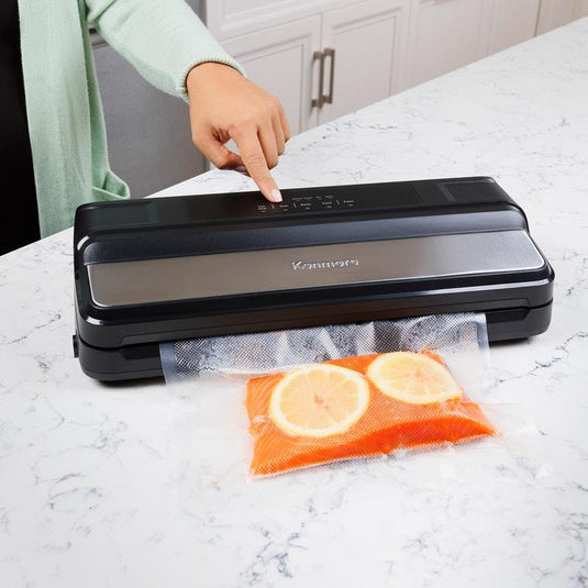 Kenmore Vacuum Sealer Machine, One-Touch Automatic Food Sealer Stainless Steel