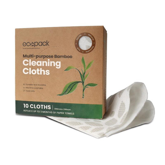 Ecopack Multi-Purpose Bamboo Cloths Bundle 4 Boxes/40 Cloths