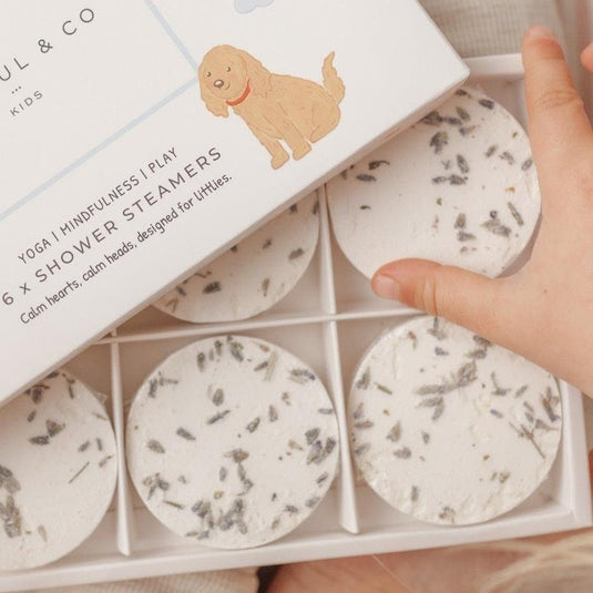 Mindful & Co Kids Sensory Lavender Shower Steamers 6Pack