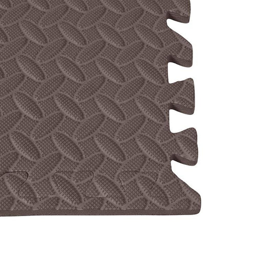 BoPeep EVA Foam Kids Play Mat Floor Baby Crawling Interlocking Waterproof Coffee 4Pack