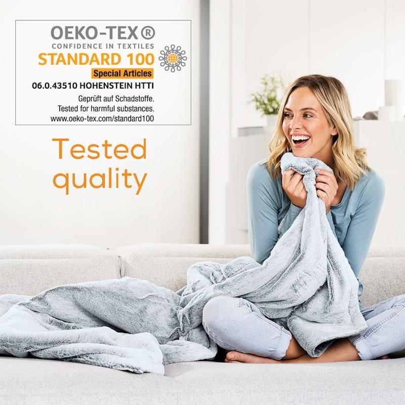 Load image into Gallery viewer, Beurer HD75G Super Cosy Heated Throw - Charcoal Grey One Size
