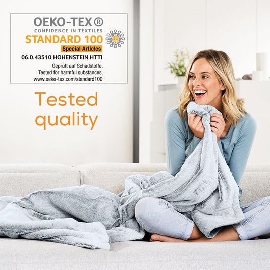 Beurer HD75G Super Cosy Heated Throw - Charcoal Grey One Size