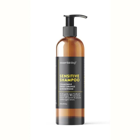 Essential Dog Sensitive Pack 4 Dog Shampoo, Conditioner, Balm & Dermal Scratch Spray 3x250ml, 1x50g