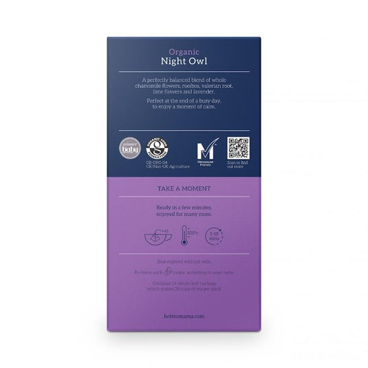 HOTTEA MAMA Organic Night Owl - Sleep Support Herbal Blend 1Pack