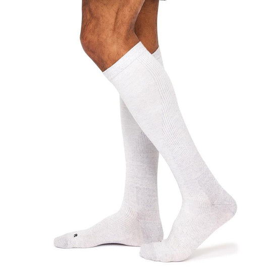 Overlander 3 pairs of Men's Merino Wool Health Compression Socks - Grey Melange Size 6-10