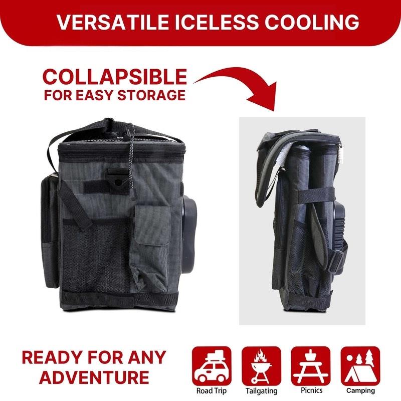 Load image into Gallery viewer, Koolatron 12V Soft Cool Bag 25L, Plug In Car Fridge Grey/Black
