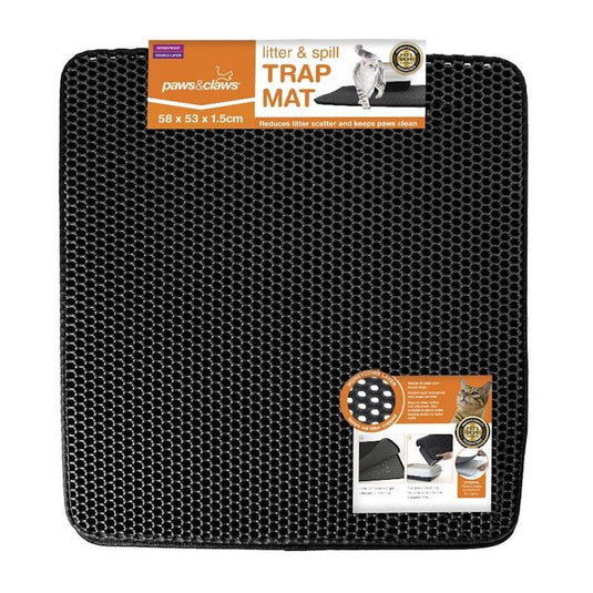 Paws & Claws Dual Layer Cat Litter Trap Mat 1pc