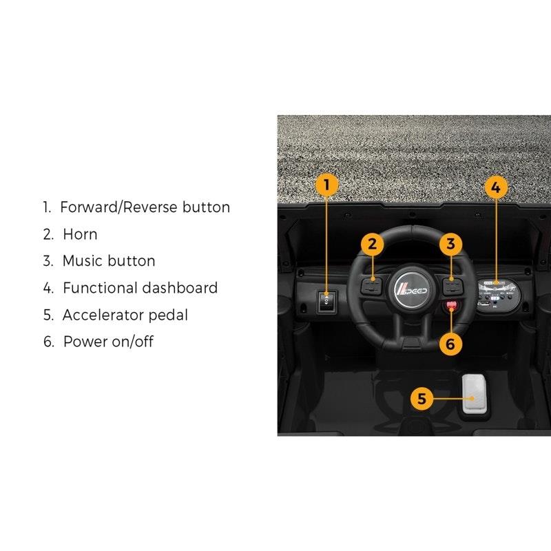 Load image into Gallery viewer, Mazam Kids Ride On Car Jeep 12V Electric Remote Control Toddler Toy Black
