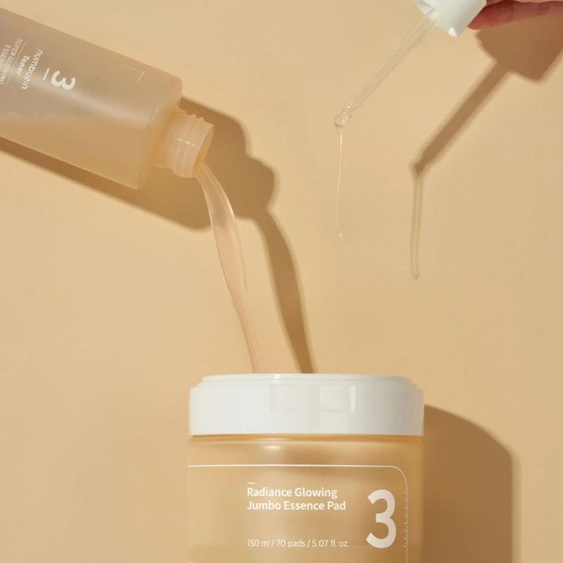 Load image into Gallery viewer, Numbuzin No.3 Radiance Glowing Jumbo Essence Pad 70 Pieces

