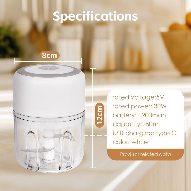 Load image into Gallery viewer, Cook Easy 250ml Cordless USB Rechargeable Mini Food Chopper 1Unit
