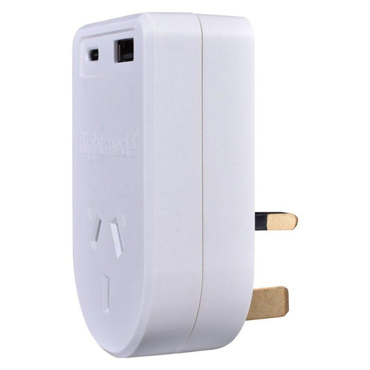 Flightmode Outbound AU/NZ to UK/HONG KONG Travel Adaptor with USB Type C & A 1Unit