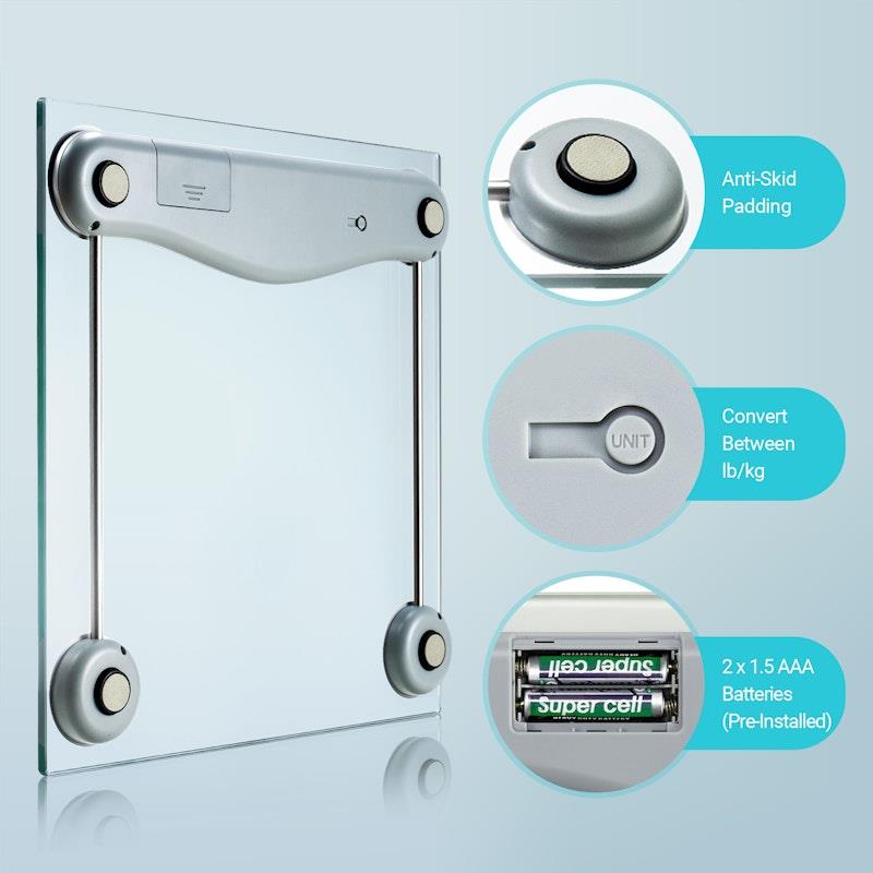 Load image into Gallery viewer, Etekcity Digital Body Weight Bathroom Scale - Silver 1pc
