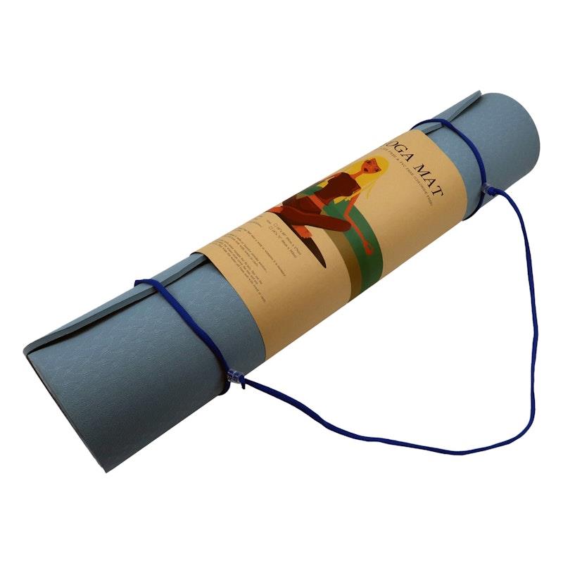 Load image into Gallery viewer, Powertrain TPE Yoga Pilates Exercise Mat 6mm Sky Blue
