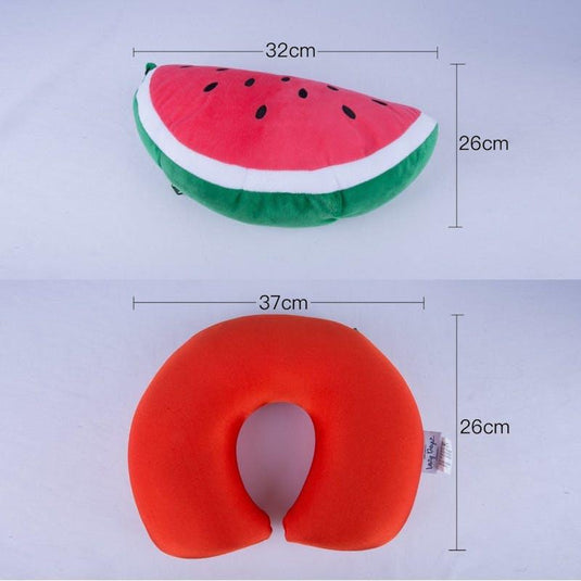 Lazy Dayz Two-Way Reversible Microfibre Travel Pillow Watermelon