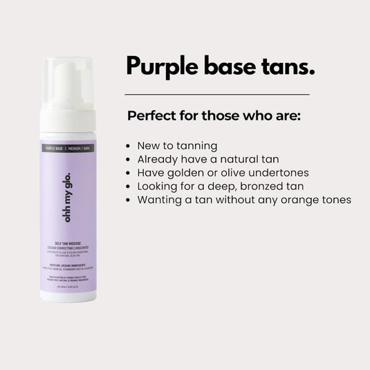 Ohh My Glo Self-Tan Purple Base (Medium/Dark) 200ml