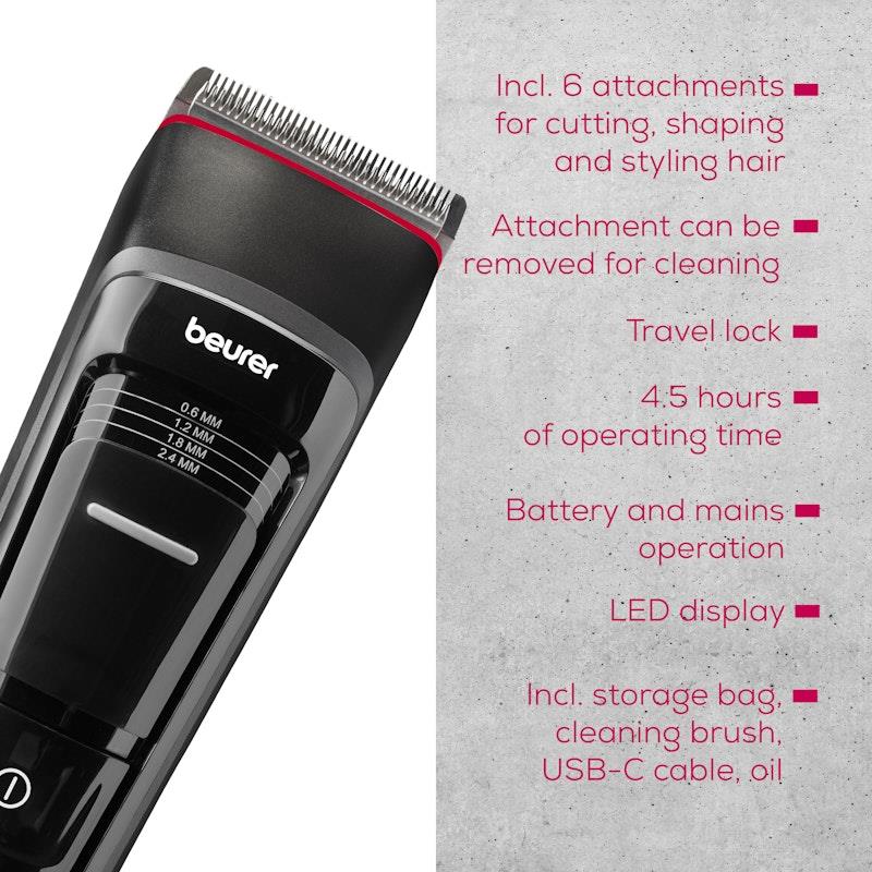 Load image into Gallery viewer, Beurer MN5X Hair Clipper with 6 attachments 1unit
