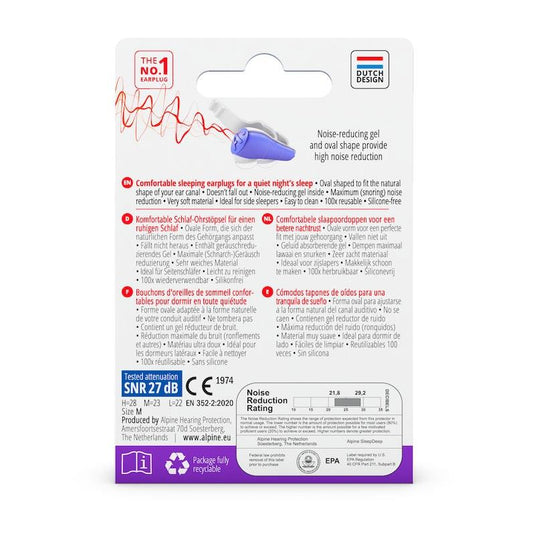 Alpine SleepDeep Earplugs 1 set per pack