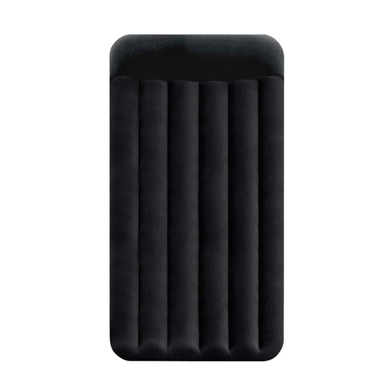 Load image into Gallery viewer, Intex Dura-Beam Classic Inflatable Airbed Mattress w/ Pillow Rest Black Twin Single
