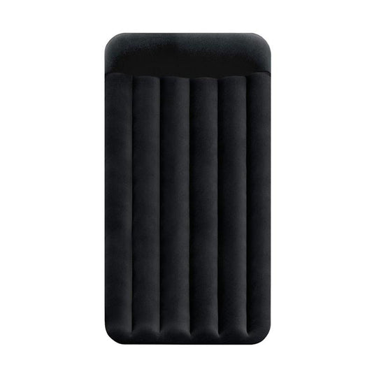 Intex Dura-Beam Classic Inflatable Airbed Mattress w/ Pillow Rest Black Twin Single