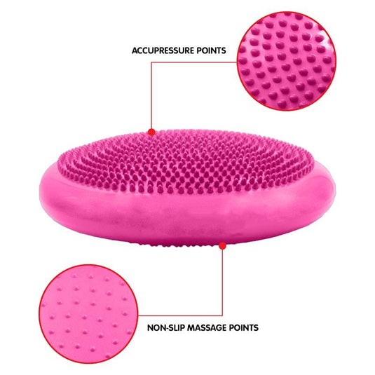 Powertrain Yoga Stability Disc Home Gym Pilates Balance Trainer Pink