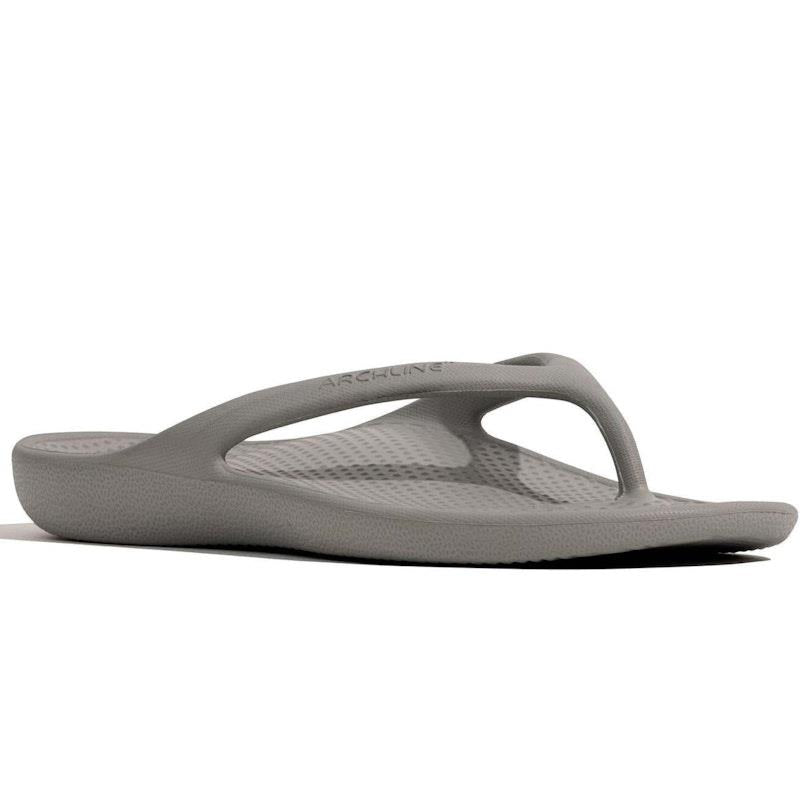 Load image into Gallery viewer, Archline Orthotic Foam Thongs Arch Support Flip Flops Orthopedic Rebound - Grey Euro Size 47
