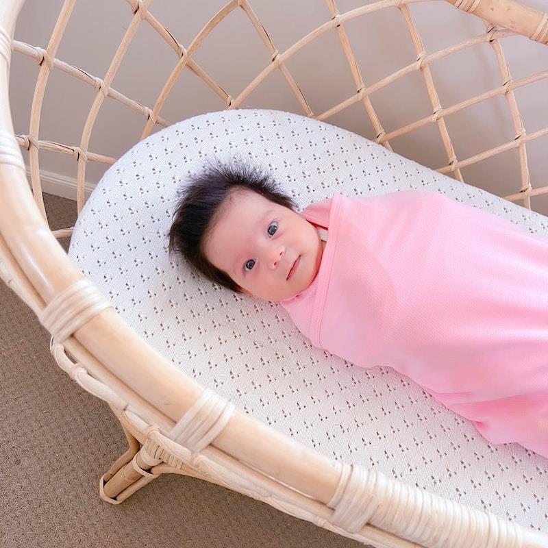 Load image into Gallery viewer, Baby Loves Sleep Koala Hugs Summer Newborn Swaddle Wrap - Candy Pink One Size
