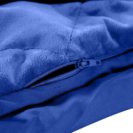 DreamZ Weighted Blanket Heavy Gravity Adults Sleeping Deep Relax Adult 9KG Blue