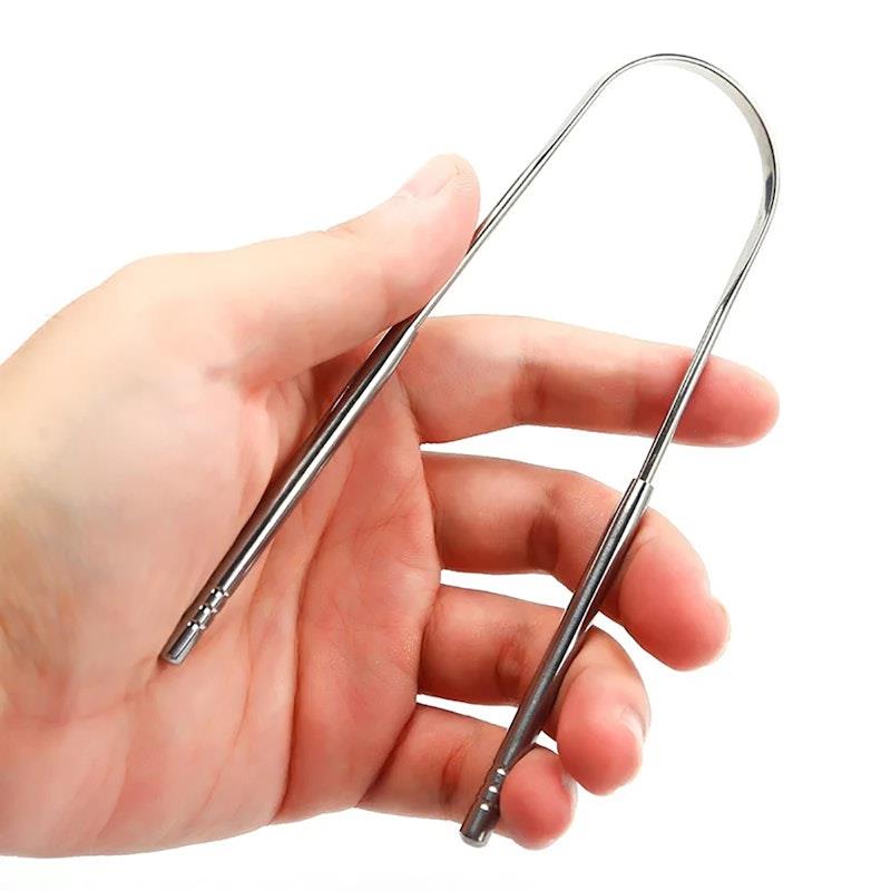 Load image into Gallery viewer, Caremax 3 Pieces Stainless Steel Tongue Scraper with Case Pack
