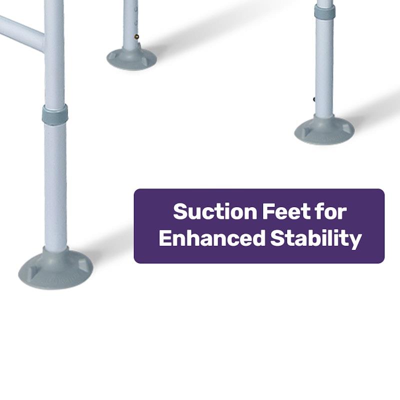Load image into Gallery viewer, Equipmed Over Toilet Support Frame Safety Grab Rail Aid 125Kg Max Capacity 1Unit
