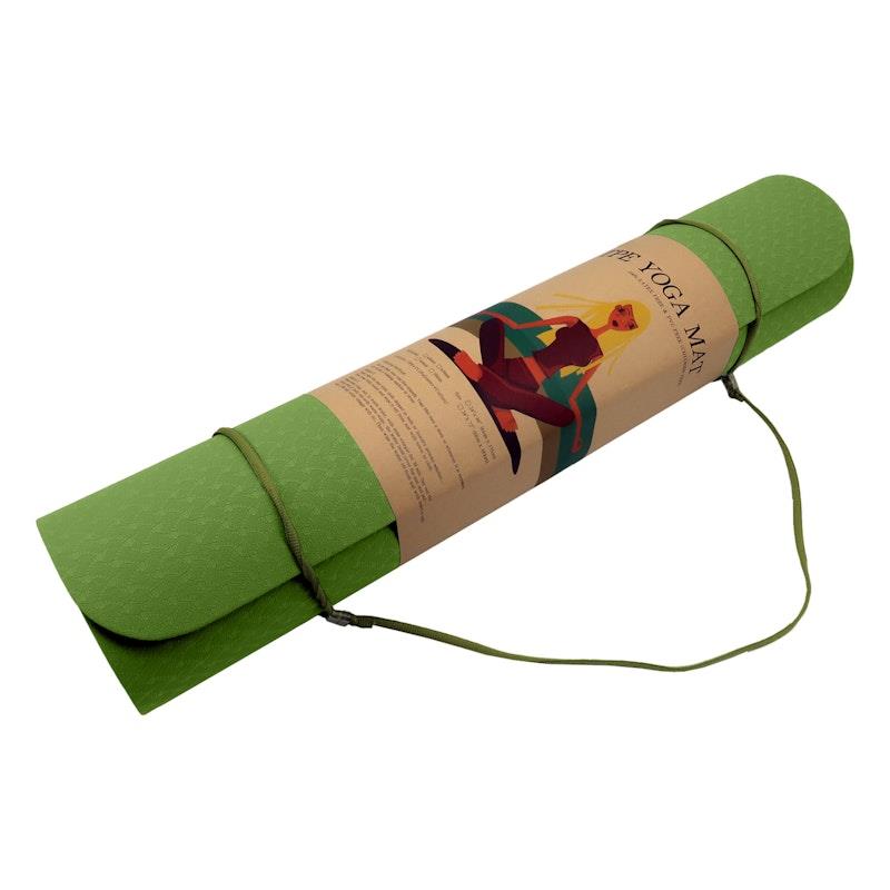Load image into Gallery viewer, Powertrain TPE Pilates Exercise Yoga Mat 8mm Green
