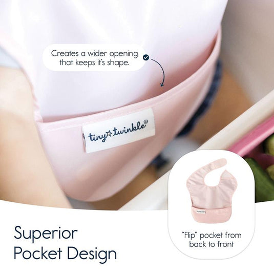 Tiny Twinkle - Mess-proof Easy Bib 5 Pack Girl Set