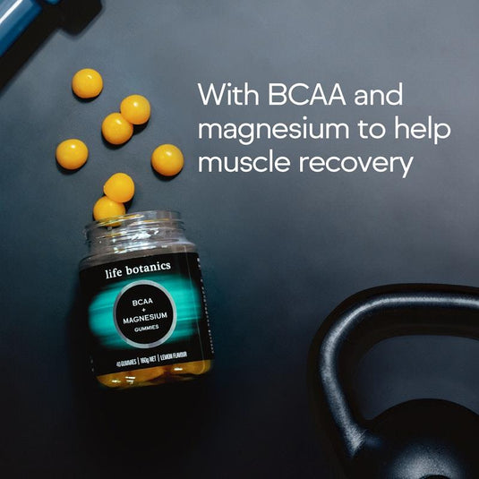 Life Botanics BCAA + Magnesium Gummies 3x40 Pack