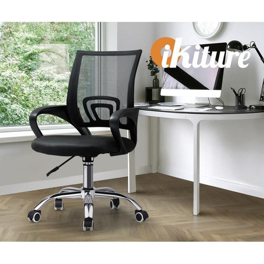 Oikiture Office Gaming Computer Mesh Chair Executive Foam Seat Black