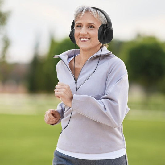 Laser ANC Bluetooth Headphones - 20hr Battery Black