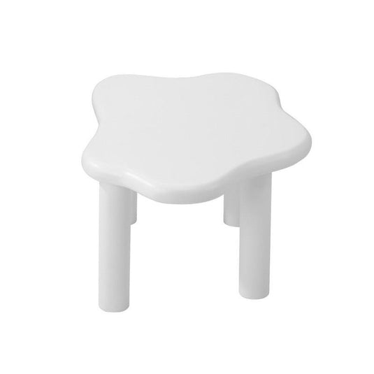 Oikiture Coffee Table Side Tables Sofa Cafe Desk Living Room Irregular White