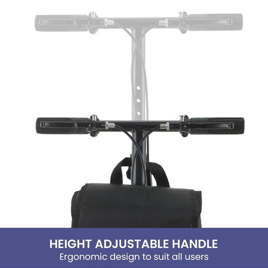 Orthonica Foldable Steel Mobility Knee Scooter Walker Black