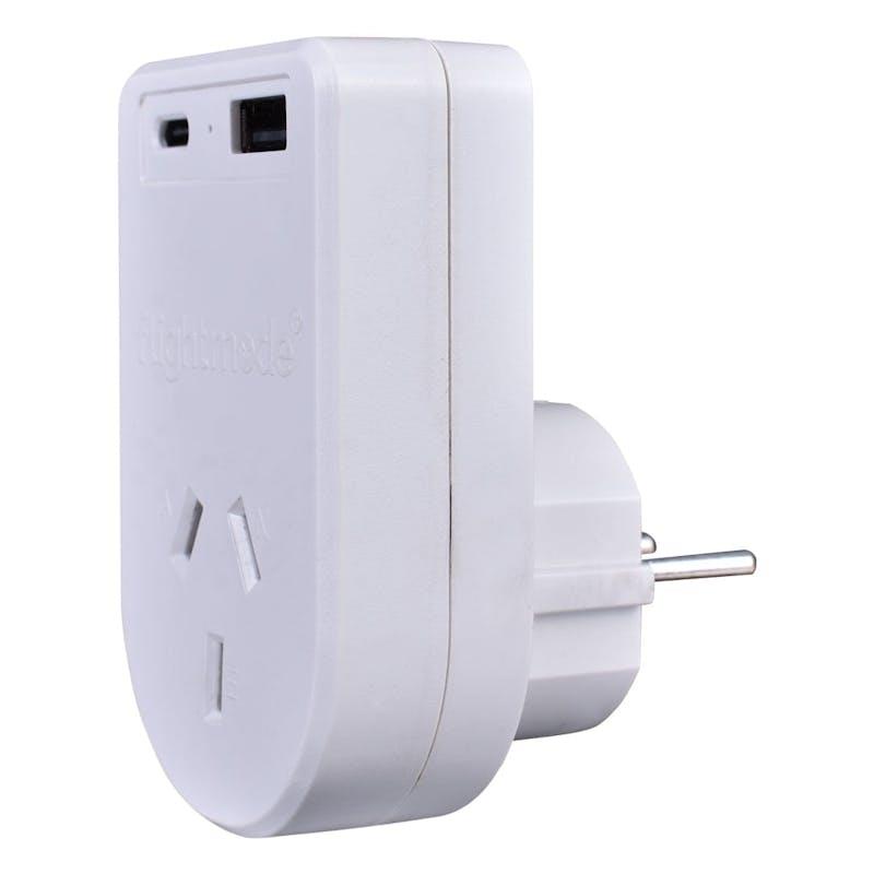 Load image into Gallery viewer, Flightmode Outbound AU/NZ to USA/CANADA Travel Adaptor with USB Type C &amp; A 1Unit
