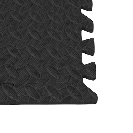 BoPeep EVA Foam Kids Play Mat Floor Baby Crawling Interlocking Waterproof Black 4Pack
