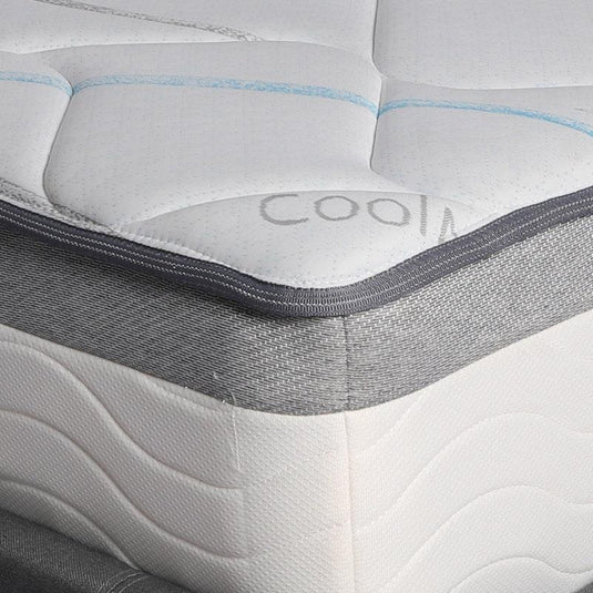 DreamZ Spring Mattress Bed Pocket Tight Top Foam Medium Firm 25CM Queen