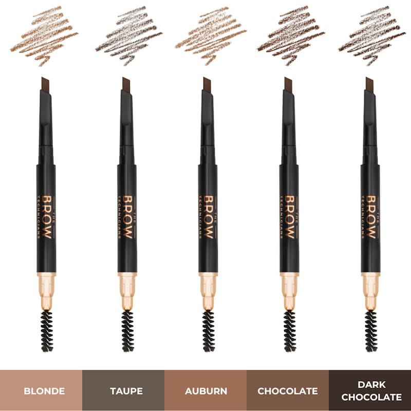 Load image into Gallery viewer, TBT Cosmetics Waterproof Angled Eyebrow Pencil Dark Chocolate
